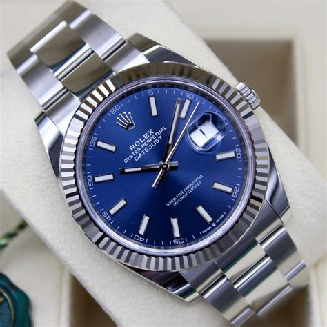 rolex datejust 40 blue